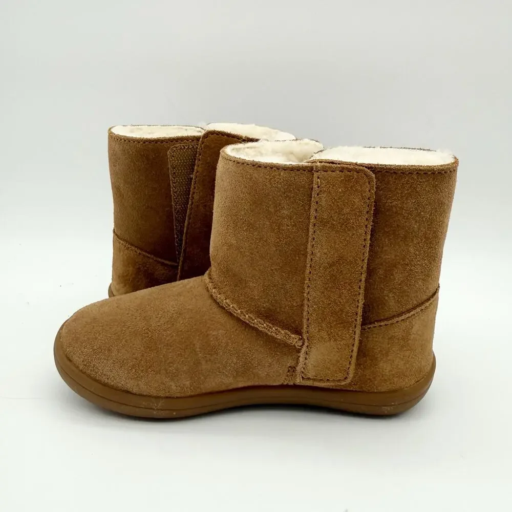UGG Kids Keelan II Boots US 10 EU 27.5 Chestnut Brown Suede NIB